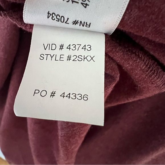 Orvis Women's Turtleneck Top Long Sleeves Pullover Burgundy Size XL Modal‎ - Picture 6 of 8